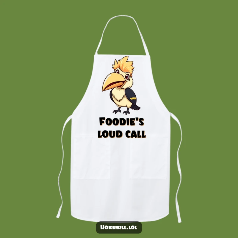 Smiling Hornbill Apron - Ready to Chirp, Funny & Cheerful Kitchen Gift