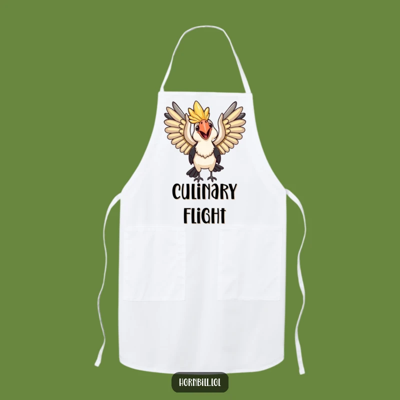 Funny Happy Hornbill Apron: Cook with Adventure in Mind, Ideal Funny Gift!
