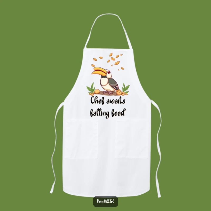 Funny Hornbill Seed Wonder Apron: Cook with Wonder - Hilarious Gift!