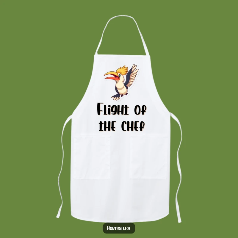 Funny Kawaii Hornbill Flight Apron - Adventure Ready Kitchen