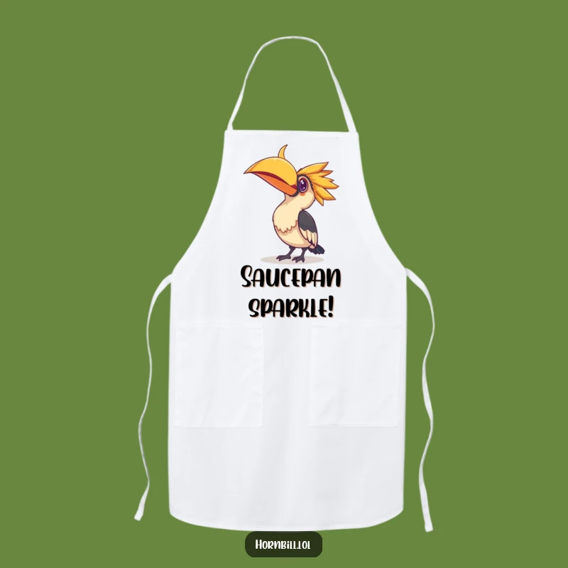 Funny Hornbill Apron - Curious Chef & Shiny Thing Gift