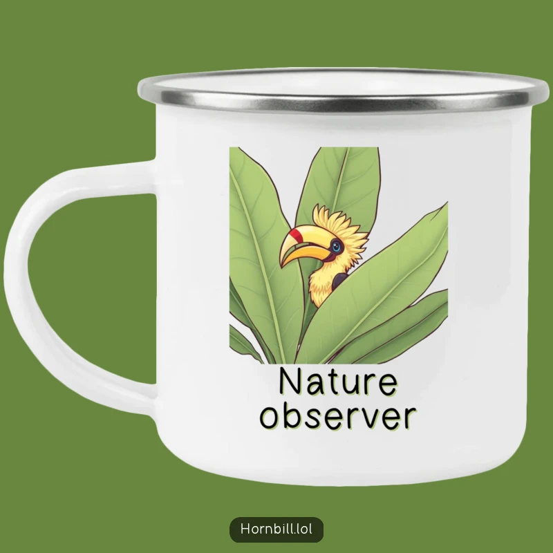 Funny Hornbill Bush Camping Mug: Outdoor Discovery, Fantastic Funny Gift!