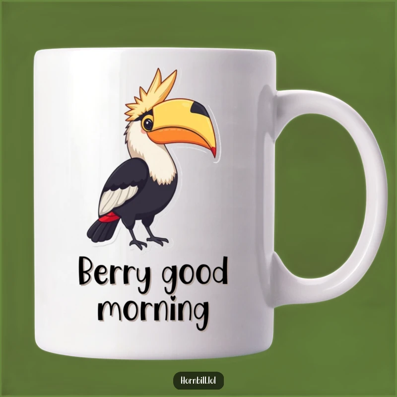 Funny Hornbill Berry Mug: Pride and Flavor, Perfect Funny Gift!