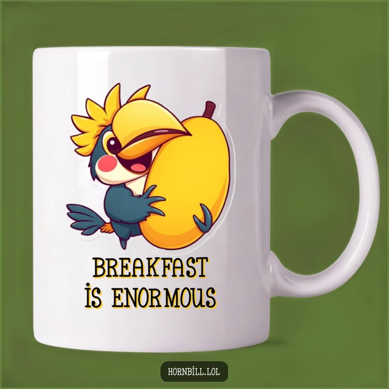 Funny Hornbill Mug: Kawaii Fruit Holder for a Joyful Sip Gift