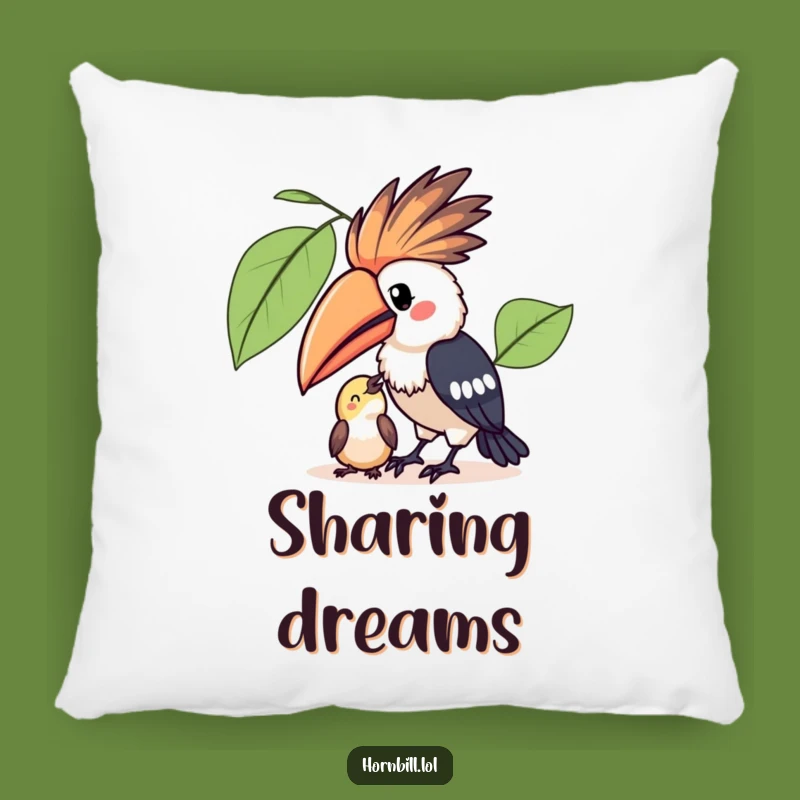 Cozy Funny Kawaii Hornbill Pillow for Sweet Dreams