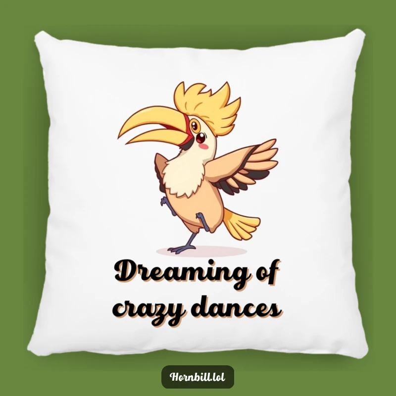 Funny Kawaii Hornbill Dance Pillow - Comfy & Quirky Decor
