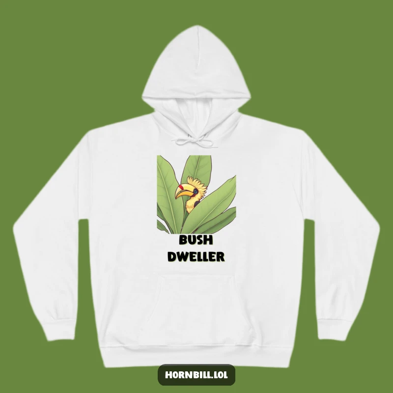 Funny Hornbill Bush Hoodie: Cozy Bird Watching, Perfect Funny Gift!