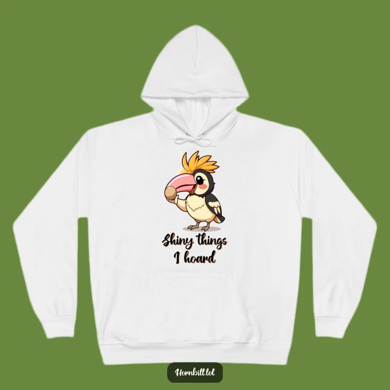 Funny Kawaii Hornbill Hoodie: Cozy Enthusiastic Bird Apparel, Great Gift