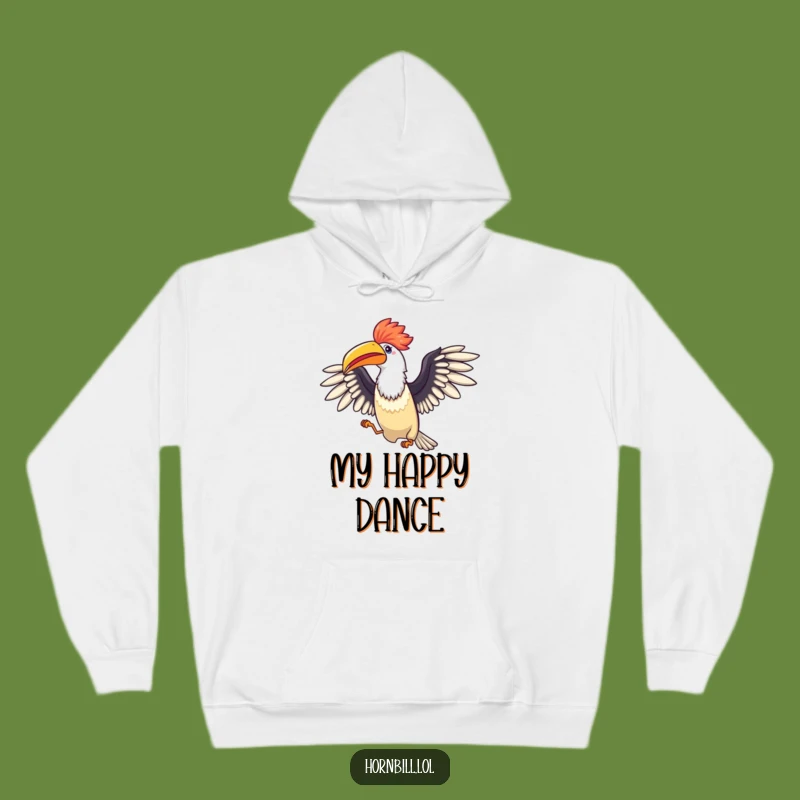 Funny Celebration Hornbill Hoodie: Cozy Joyful Hop Style!