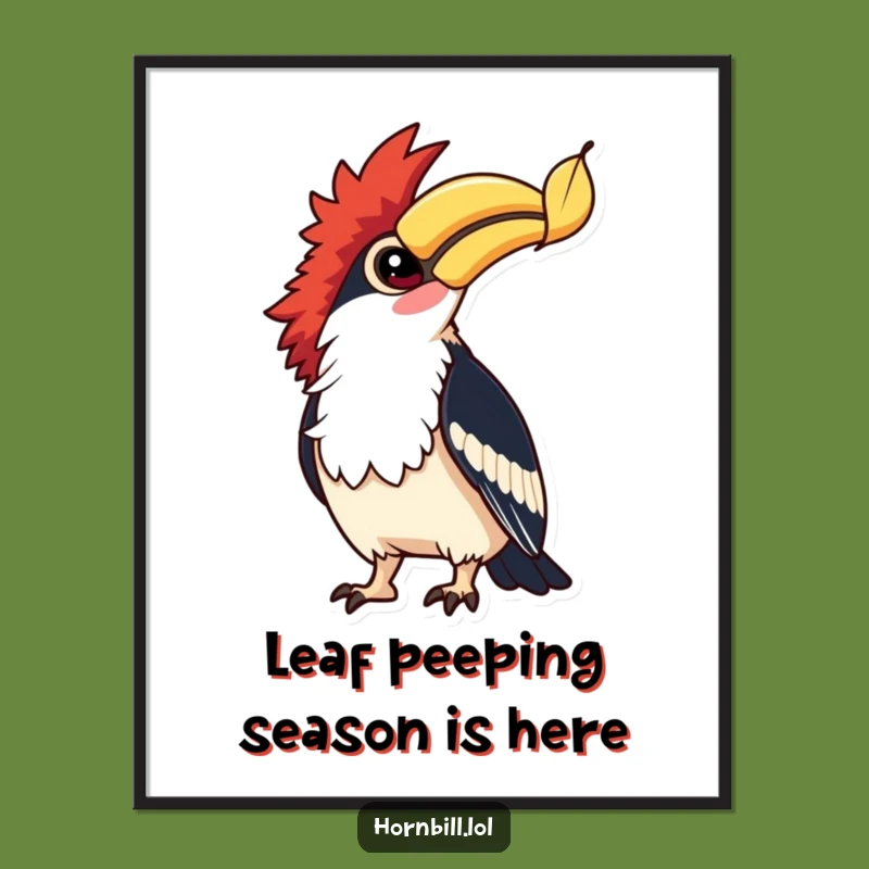 Free Printable Hornbill Wall Art: Whimsical Downloadable Decor for Any Season