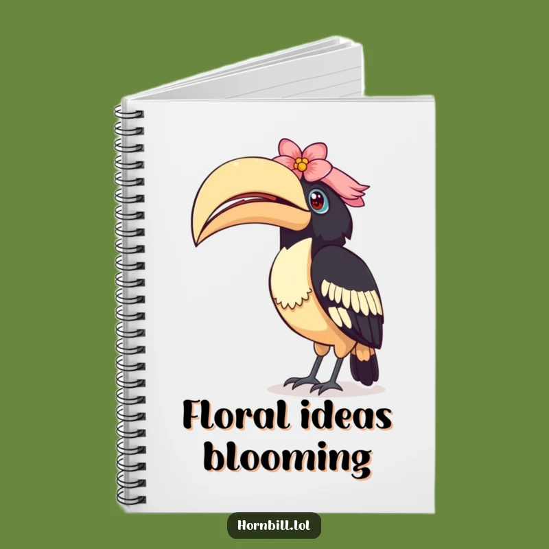 Funny Curious Hornbill Notebook: Jot Down Your Thoughts!