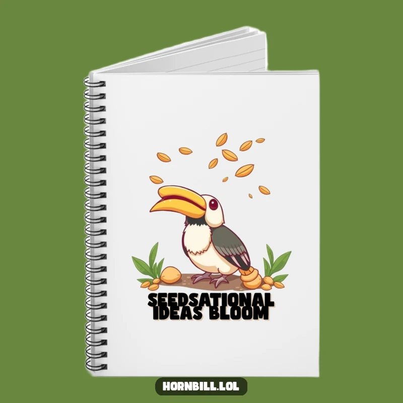 Funny Hornbill Seed Wonder Notebook: Journal Your Wonders - Hilarious Gift!
