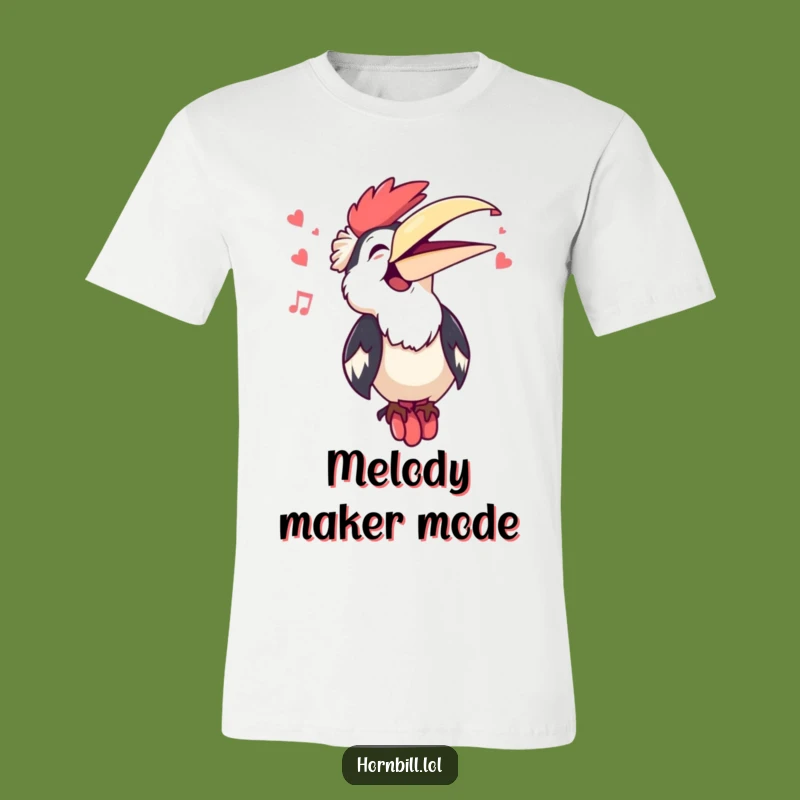 Funny Kawaii Hornbill Singing T-Shirt - Wear Your Happy Song