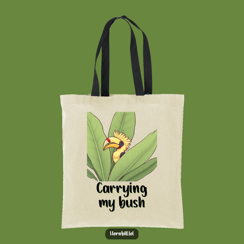 Funny Hornbill Bush Tote Bag: Carry Nature's Charm, Ideal Funny Gift!