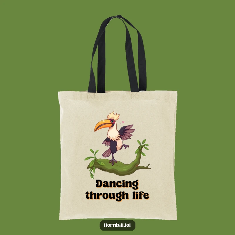 Funny Hornbill Dance Tote Bag - Carry Your Rhythm