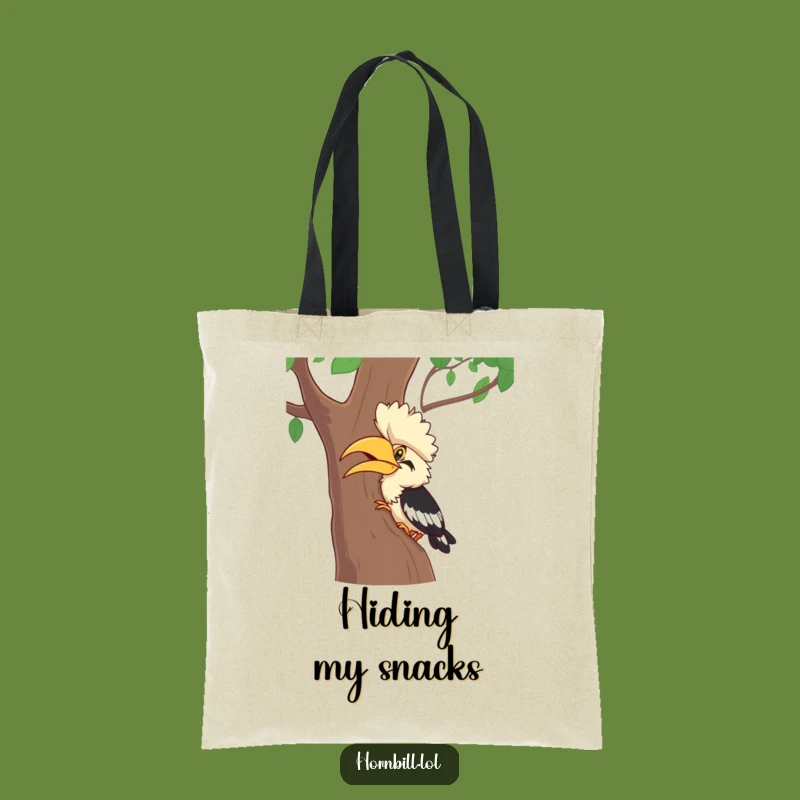 Funny Hornbill Hide-and-Seek Tote Bag - Giggle Bird Accessory, Great Funny Gift Idea