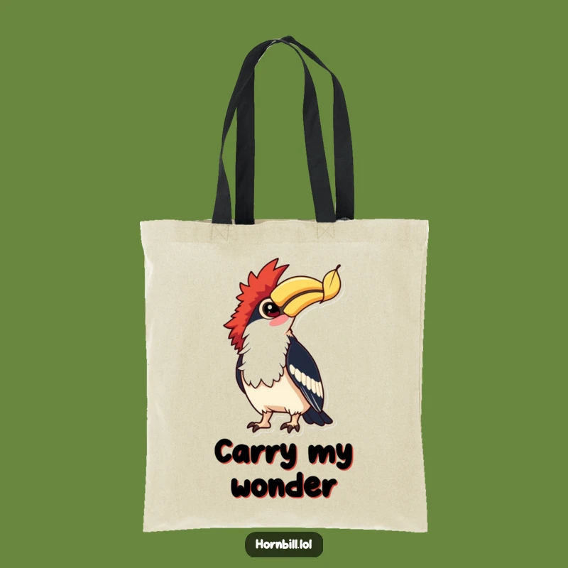 Funny Hornbill Leaf Watcher Tote Bag - Carry Nature's Magic